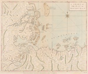 Karte der Bucht von Honduras von Joseph Smith Speer