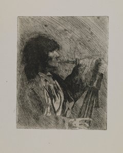 Ohne Titel--Mann mit Dudelsack von Joseph Stella