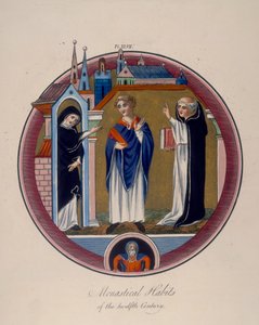 Monastische Gewänder des zwölften Jahrhunderts, ca. 1797