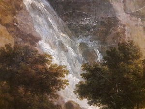Ansicht eines Hafens am Morgen (Detail)