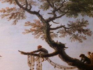 Ansicht eines Hafens am Morgen (Detail)