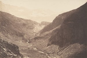 Schlucht von Estaubé, gesehen von den Glorietten von Héas, St-Sauveur, 1853