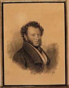 Porträt des Schriftstellers Alexander Puschkin