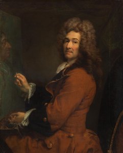 Selbstbildnis an der Staffelei von Joseph Vivien