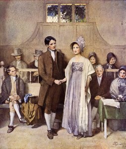 Eine Quäkerhochzeit, Liebe und Loyalität von Joseph Walter West