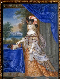 Porträt von Marie Therese von Österreich im polnischen Kostüm