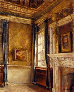 Blaues Samtzimmer - Ecke der Träume, Chiswick House von Joseph Williams Topham Vinall
