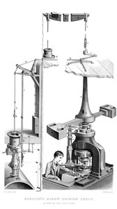 Boultons Schraubenprägemaschine, wie sie in der Royal Mint verwendet wird, 1866