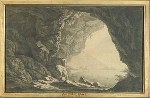 Eine Grotte im Golf von Salerno, Morgen, um 1800
