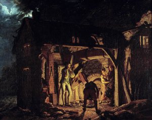 Eine Schmiede im 18. Jahrhundert von Joseph Wright of Derby