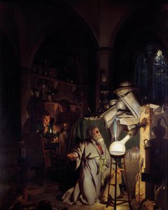 Alchemist versucht, den Stein der Weisen zu entdecken von Joseph Wright of Derby