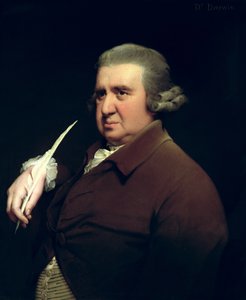 Porträt von Dr. Erasmus Darwin (1731-1802), Wissenschaftler, Erfinder und Dichter, Großvater von Charles Darwin von Joseph Wright of Derby