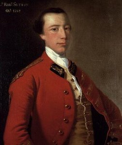 Porträt von Lord Robert Sutton in Uniform