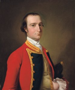 Porträt eines Gentlemans, traditionell als Alexander Baillie des Ersten Fußes identifiziert, ca. 1761-62 von Joseph Wright of Derby