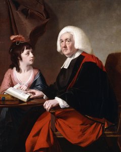 Porträt von Rev. Thoms Wilson D.D. und seiner Adoptivtochter, Miss Catherine Macauley von Joseph Wright of Derby