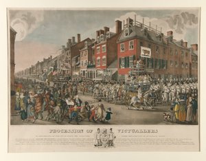 Prozession der Lebensmittelhändler von Philadelphia von Joseph Yeager