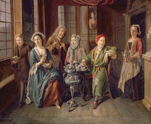 Eine Teegesellschaft von Joseph van Aken