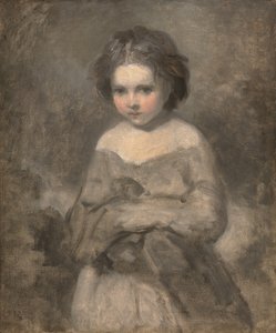 Studie eines jungen Mädchens, halblang - unvollendet von Joshua (studio of) Reynolds