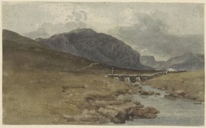 Landschaft bei Llyn Ogwen, Caernarvonshire (Wales) von Joshua Cristall