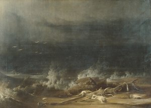 Die Sintflut gegen Ende, ca. 1813 von Joshua H. Shaw