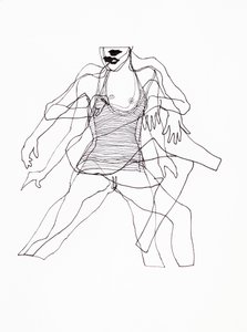 Abstrakte Tanzende Frau von Joshua Hoskins