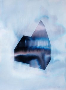 Indigo Geometrische Waschung
