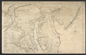 Eine Karte des am dichtesten besiedelten Teils von Virginia von Joshua and Jefferson Peter Fry