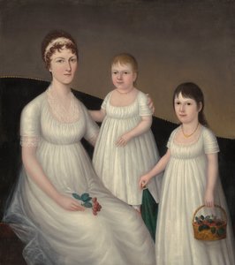 Grace Allison McCurdy (Mrs. Hugh McCurdy) und ihre Töchter, Mary Jane und Letitia Grace