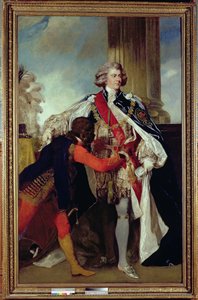 Georg IV. als Prinz von Wales mit einem Schwarzen, 1787 von Joshua Reynolds