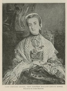 Lady Caroline Lennox, Erste Baronin Holland von Joshua Reynolds