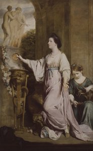 Lady Sarah Bunbury opfert den Grazien, 1763-65 von Joshua Reynolds
