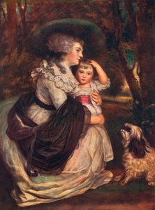 Lavinia, Countess Spencer 1762-1831, und John Charles Spencer, Viscount Althorp 1782-1845, 1906 von Joshua Reynolds