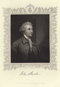 Porträt von Edmund Burke