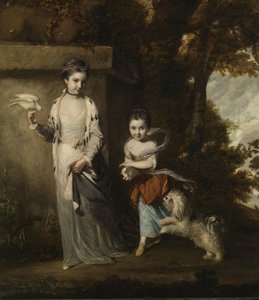 Porträt der Damen Amabel und Mary Jemima Yorke, um 1761 von Joshua Reynolds