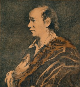 Skizze von Oliver Goldsmith, von Sir Joshua Reynolds, 1769-70, 1906 von Joshua Reynolds