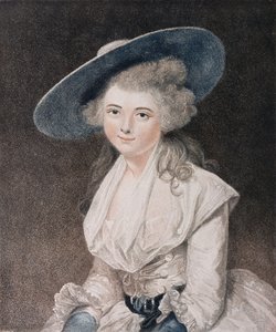 Die ehrenwerte Miss Bingham (gest. 1831) graviert von Francesco Bartolozzi (1727-1815) veröffentlicht von E. M. Diemar, 1786 von Joshua Reynolds