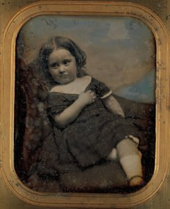 Augusta Hawes im Alter von vier Jahren, 1850er Jahre