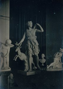 Skulpturengalerie, Boston Athenaeum, ca. 1855. Schöpfer: Josiah Johnson Hawes, Albert Sands Southworth von Josiah Johnson Hawes, Albert Sands Southworth