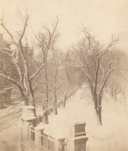 Schneeszene im Boston Common