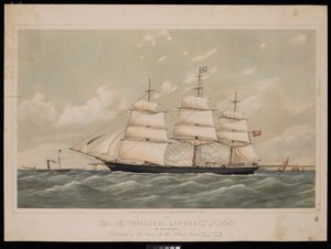 Klipperschiff William Lindsay von Leith 970 Tonnen Register..., 27. Februar 1868 von Josiah Taylor