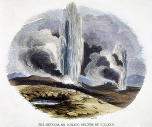 Die Geysire oder kochenden Quellen von Island, aus Phänomene der Natur, 1849