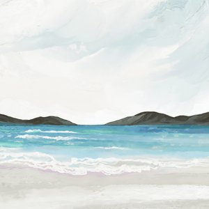 Ruhiger Küstenhorizont