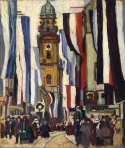 Festtag an der Theatinerkirche von Josse Goossens