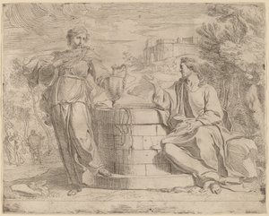 Christus und die Samariterin von Josse de Pape