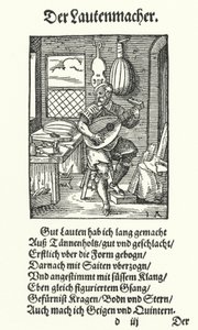 Der Lautenmacher von Jost (after) Amman