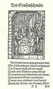 Der Sensenmacher von Jost (after) Amman