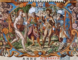 Vier Kontinente (Detail) von Jost Amman