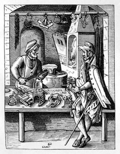 Der Sporenmacher, ca. 1559-1591 von Jost Amman