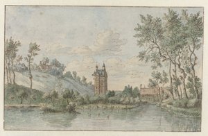 Landschaft mit Huis Kluys, nahe Brüssel von Josua de Grave (attributed to)