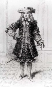 Molière (1622-73) graviert von B. Damman von Jouaust Jouaust